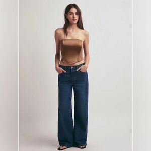 Favorite Daughter The Ollie Ultimate Baggy Wide Leg Cargo Jeans In Kent Size 29
